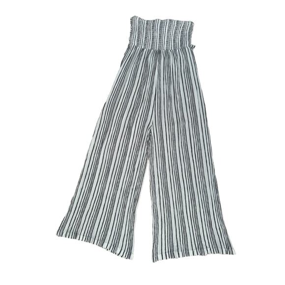 Lascana jumpsuit cropped striped size 6 wide leg sleeveless - Picture 4 of 7